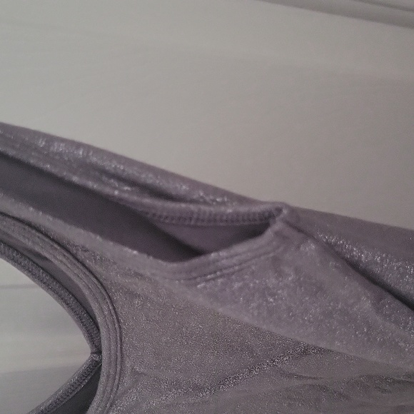 NWOT Banana Republic Reversible Silver Metallic Tank, Size S - Picture 4 of 7